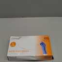 Caring Nitrile Exam Gloves, Blue, Powder-Free, Disposable Gloves for Medical Care, First Aid, Cleaning, Food Prep (Large (Pack of 100))