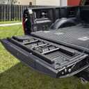 Foldable Pickup Truck Tailgate Ladder, 42" Heavy Duty Universal Folding Tailgate Step Ladder for Ford F150, Dodge RAM 1500 etc. Pickup Truck Accessories