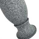 Grave Decorations for Cemetery Vase for Flowers with Stakes and Floral Foam, Draining Holes - for Garden, Grave,Cemetery,Lawn, Yard - Memorial Grave Decorations - Nature Granite Colour