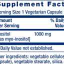 Life Extension Inositol Caps – 1000 mg, Myo-Inositol – Mood Health, Well-Being, Healthy Metabolism, Hormone Balance – Gluten-Free, Non-GMO, Vegetarian – 360 Capsules Exp Date 03/2028