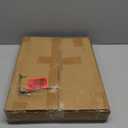 C-Shaped Side Table for Couch - Small Coffee Stand Sofa Tray Desk with Metal Frame and Waterproof Scratch Resistant, Modern End Accent for Living Room, Bedroom, Small Spaces, Rustic Brown