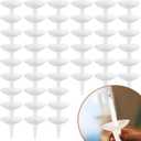 Set of 1000 Candle Drip Protectors - Reusable Wax Catchers for Weddings and Events - White
