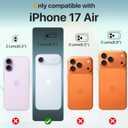 3 x JJL for iPhone Air Case with 2 Pack Screen Protectors, Compatible with MagSafe, Full Camera Protection, Slim Translucent Matte Magnetic Phone Cover for iPhone 17 Air, Teal