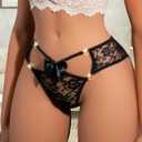 Hibluco Women Sexy Underwear Floral Lace Panties Mesh Hipster Stretch Bikinis (XS)