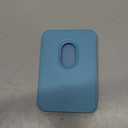 Magnetic Wallet Cell Phone Card Holder for Phone Case with Mag-Safe, Stronger Magnetic RFID Leather Phone Wallet Stick on Series of iPhone 17/16/15/14/13/12 and Pro/Promax, Light Blue