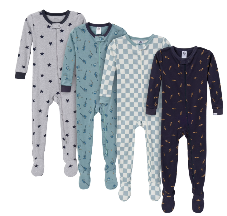 Gerber baby-boys Baby-boys  2-pack Footed Pajamas 6-9 months