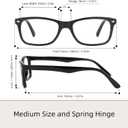 Przene Reading Glasses for Men Women Blue Light Blocking Readers Spring Hinges Lightweight Style Pack (Black,black,demi Brown,demi Brown)