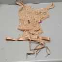 Avidlove Lingerie for Women Lace Corset and Panty Outfits Garter Lingerie Sets (Medium, Khaki)