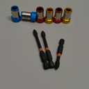 6 Pcs Strong Magnetic Screw Ring with 3 Pcs Ph2 Screwdriver Bit Set, 1/4 Inch/6.35 mm Universal Magnetizer Screw Removable for Hex Screwdriver and Power Bits