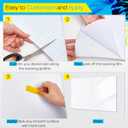 SATINIOR Dry Erase Wallpaper White Board Stickers Dry Erase Peel and Stick Wallpaper Board with 17 Dry Erase Markers 6 Erase 2 Wallpaper Smoothing Tool 1 Scissor for Office(4 x 8 ft)