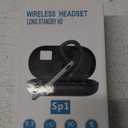 Bluetooth Headset V5.3, Wireless Bluetooth Earpiece with 600mAh Charging Case, 110H Playtime, Hands Free Headset for Cell Phone and Computer with Built-in Microphone for Work Trucker Office