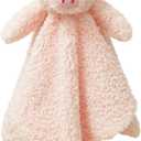 Baby Pink Pig Soft Stuffed Animal Security Blanket, Plush Pig Character Lovey Blanket, Baby Shower/Nursery Gift, Newborn Infant Toddler Snuggle Blankie for Boys Girls, 14 Inches