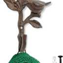 Comfify Bird On A Branch Single Wall Hook/Hanger - Metal, Heavy Duty, Rustic, Vintage, Recycled, Decorative Gift Idea - 4.75x1.8x6 - with Screws and Anchors - Rust Brown