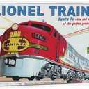 GCOCL Lionel Train Santa Fe Railroad Retro Ad Poster Wall Art Decor Metal Tin Sign 8x12in Decorative Sign (Silver Or Gray)