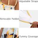 ROSEWE 2025 Tankini Swimsuits for Women, Two Piece Bathing Suits with Shorts, Modest Tank Top Swim Dress (Yellow), Size XL