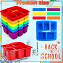 6 Pack Large Colorful Back-to-School Classroom Caddy