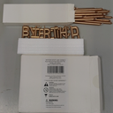 Birthday Cake Topper with Thin Candles and Holders (Rose Gold, 24 Pack)