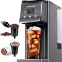SHARDOR K Cup Coffee Maker With Bold Setting, Single Serve Hot & Iced Coffee Maker for K-Cup and Grounds, 52oz Removable Water Tank, 6 to14oz Brew Sizes, Pod Coffee Machine With Reusable Filter, Gray
