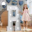 Marquee Letters 3 Feet Tall Large Light Up Letters Decorations Wedding Engagement Proposal White Party Decorations Marry Me Mr and Mrs Sign Big Cardboard Backdrop R