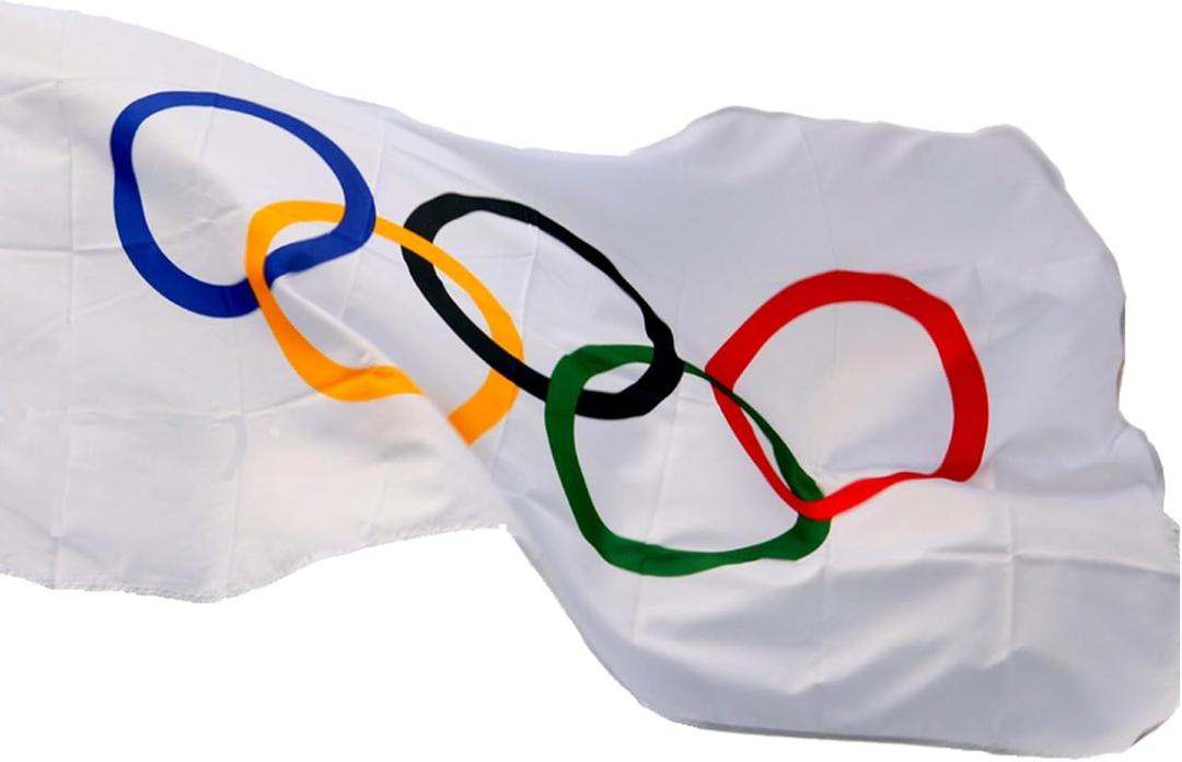 Olympic Flag 3 x 5 Ft 2024 Olympic Games Flag Olympic Decorations