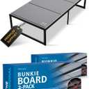Meliusly Low Profile Bunkie Board Twin Size 2-Pack (38x75 Each) - Non-Slip Breathable Bed Support Board for Slatted Bed Frame, Anti-Sag Under Bed Support, Noise Minimizing Moisture Resistant