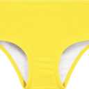 QBK Girls Swim Bikini Bottoms with Fully Lined， UPF50+ Rash Guard Swimsuit Sun Protection Quick Dry 10Y