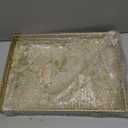 Spsyrine Serving Tray with Handles, Plastic Decorative Tray for Coffee Table, Living Room, Home Decor, Dianthus