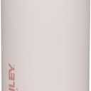 Stanley Quick Flip GO Water Bottle 36 oz | Push Button Lid | Leakproof and Packable for Travel and Sports | Insulated Stainless Steel | BPA-Free | Rose Quartz
