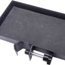 Jiayouy Microphone Stand Attachment Music Stand Tray Microphone Stand Clamp-On Rack Tray Holder for Stage, Live Streaming, Recording, Concert Performance, Music Stand Accessories 10" x 6" Metal Shelf