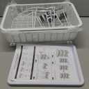 3-Tier Rolling Pantry Cart with Wheels, Stackable Wire Storage Floor Organizer for Kitchen Pantry Snack Shelves, Fruit Basket Stand, Vegetable Storage Rack for Food Snacks Onion Potato, White