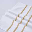 Duvet Cover Set 3 pcs(1 Duvet Cover+2 Pillowcases) 100% Cotton Sateen Woven Hidden Zipper Closure (White Beige, King)