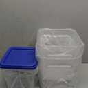 Lallisa 4 Pcs 8 Qt and 4 Qt Clear Food Storage Containers with Lids, Handles and Scales, Commercial Grade Square Containers Polycarbonate Air Tight for Home Storage Kitchen Restaurant(Blue, Green)