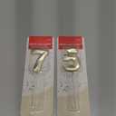 Gold 75th & 57th Birthday Candles,Gold Number 75 57 Cake Topper for Birthday Decorations Party Decoration