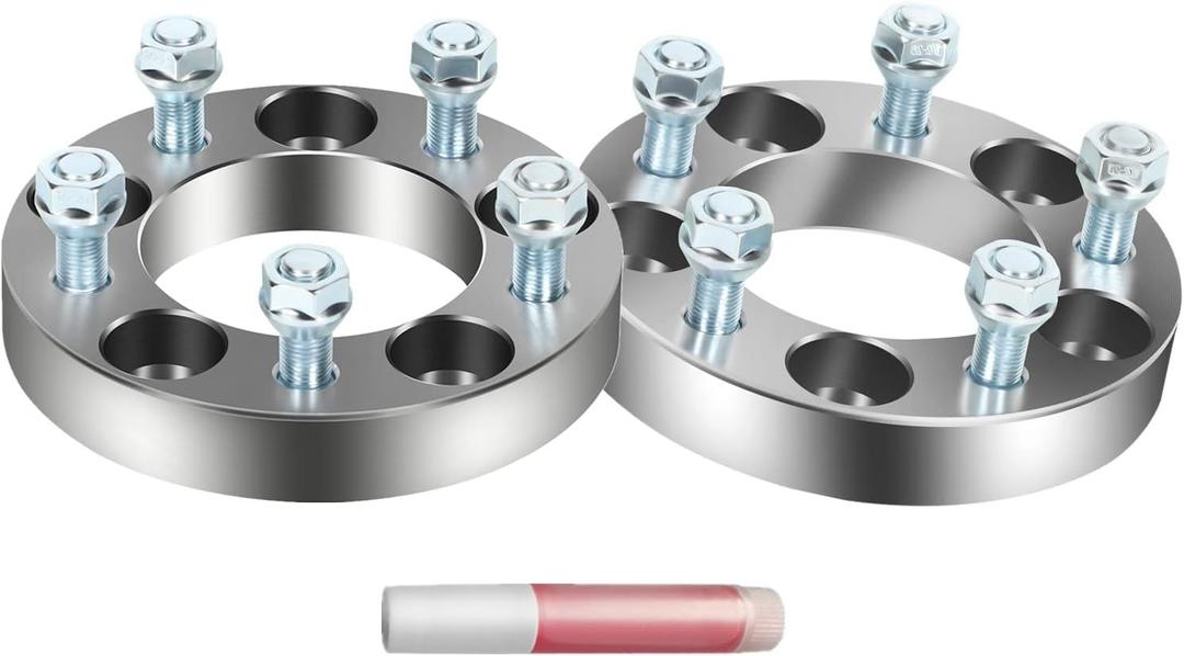 5x4.5 Wheel Spacers for Jeep Wrangler Liberty TJ XJ YJ ZJ KJ KK, 1” 5x114.3 Wheel Adapters 82.5mm CB Compatible for Ford for Mustang Ranger Explorer Edge and More