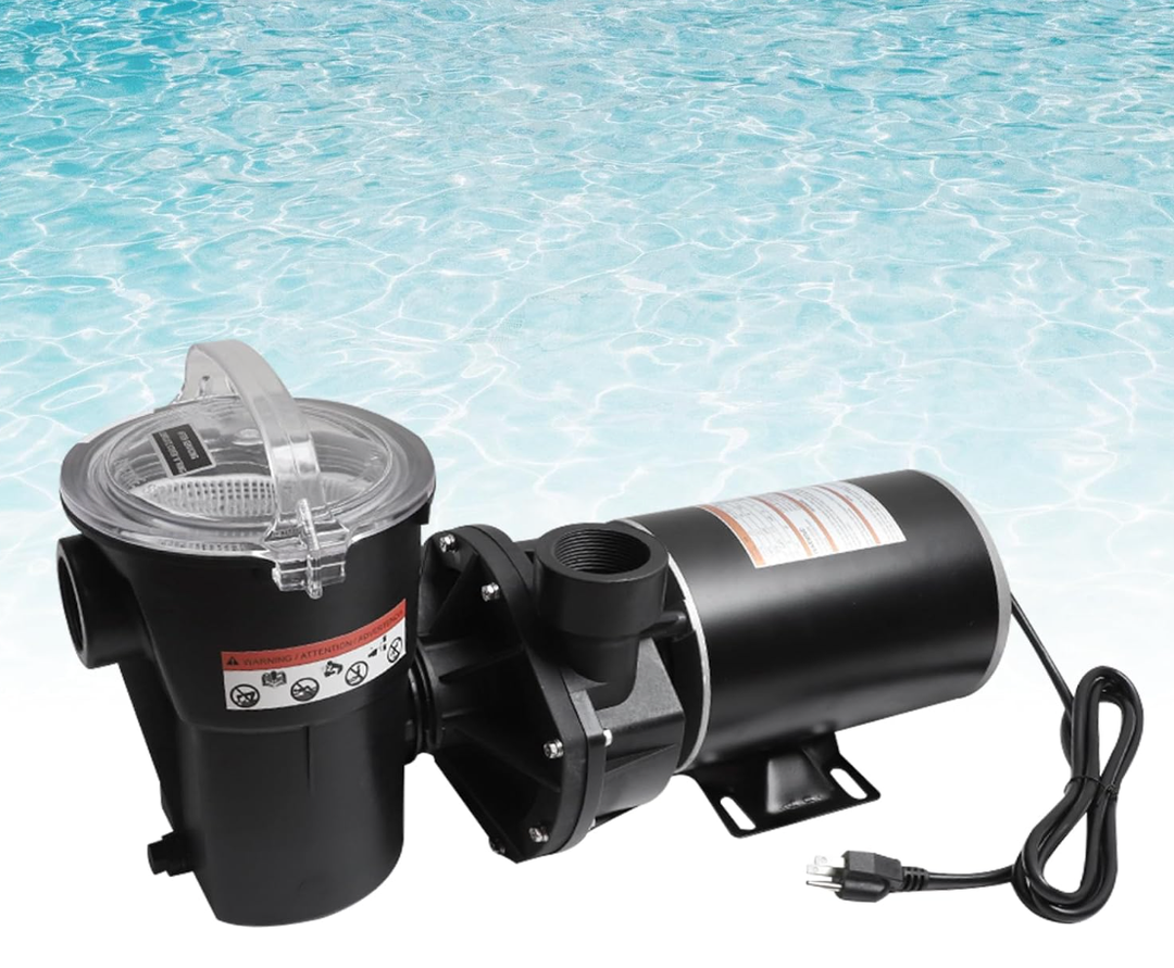 W3SP1580X15 Pool Pump 1.5 HP Replacement for Hayward PowerFlo LX Series 1.5 Horsepower Pool Pumps Single Speed Above Ground Pool Pump Square Flange 48Y Frame 115 Volts 11.2 Amps 3450RPM