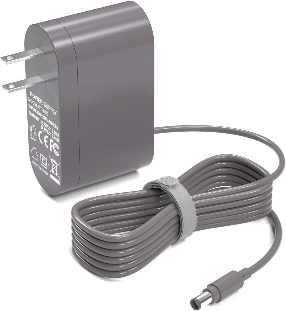 VHBW 24.35V Charger for Dyson Vacuum DC35 DC30 DC31 DC34 DC44 DC45 DC56 DC57 Cordless Vacuum, Replacement Dyson Charger P/N: 917530-11 01 02 17530-02 03 (6Ft ETL Listed)