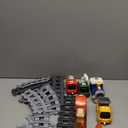 Hot Bee Train Set for Toddlers with Steam - Light Up & Sound Choo Choo Train, Electric Train Set for Toddlers 2-4, Magnetic Connection Train Toys, Birthday Gifts for Boys Girls 3 4 5 6