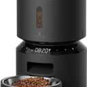 PETLIBRO Automatic Cat Feeder, Automatic Cat Food Dispenser with Freshness Preservation, Timed Pet Feeders for Dry Food, Up to 50 Portions 6 Meals Per Day, Granary Pet Feeder for Cats Dogs (3L-Basic, Black)
