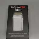 BaBylissPRO METALFX Double Foil Shaver, Handheld Electric Razor for Travel, Portable Cordless Close Face Shaver for Head, Beard, & Neck (Silver)