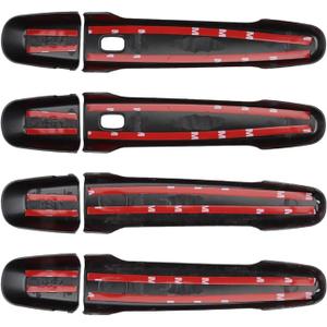 Car Door Handle Cover Compatible for Chevy Equinox 2018-2024 Accessories for 2016-2024 Malibu 2019-2024 Blazer Door Handle Protector Trim Golssy Black (with 2 Auto Locks Holes)