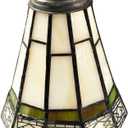 HUIMEIJU Tiffany Lampshade Replacement (Off-White), Replacement Of Fan Lamp Cover