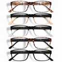 Gaoye Professional Reading Glasses for All Day - Computer Readers with Blue Light Protection - 4 Pack +0.5