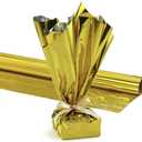 Hygloss Products Mylar Gift Wrap Roll - Great for Gift Bags, Baskets  24 Inch x 8.3 Feet, Gold (n/a)