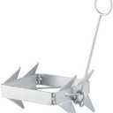 Boat Anchor 13LBS/19LBS/25LBS, Hot-Dipped Galvanized Folding Anchor, Boat Slide Cube Anchor (Box Style) Suitable for 24/20-30/30-40 Pontoon, Fishing and Bass Boats