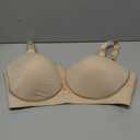 Vanity Fair Women's Full Figure Beauty Back Smoothing Bra, 4 Way Stretch Fabric, Lightly Lined Cups up to H (Beige, M) 38DD