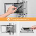 Metal Dryer Lint Trap, 4-Inch Dryer Lint Catcher for Clothes Dryer, Includes 6.5FT 4-Inch Dryer Vent Hose & 2 Stainless Steel Clamps, Easy to Install & Maintain (Metal)