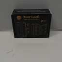 Home Security Door Lock, 2 Pack Childproof Door Reinforcement Lock with 3 Inch Stop Withstand 800 lbs for Top Front Inward Swinging Door, Upgrade Flip High Night Lock to Defend Your Home Kids (Silver)