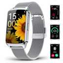 ChronArk Fitness Tracker Watch for Women Men, Step Counter Compatible with iPhone Android, IP68 Waterproof Activity Tracker with Sleep Monitor, 110+ Sports Pedometer (Cold Steel Silver, 1.57)