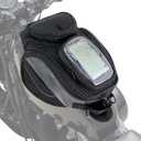 Nomad Universal Magnetic Tank Bag for Motorcycles - Heavy Duty Black Gas Tank Pouch for Cruiser & Sportbike