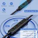 USB Type C Headphone Open Ear Adjustable Over Ear Hook Headset School Kid Corded Earphone Laptop Wired Earbuds for iPhone 17 Pro Max 16 16e 15/Samsung A17 S25 S24 Flip/Android for iPad A16/Pixel 10 9a
